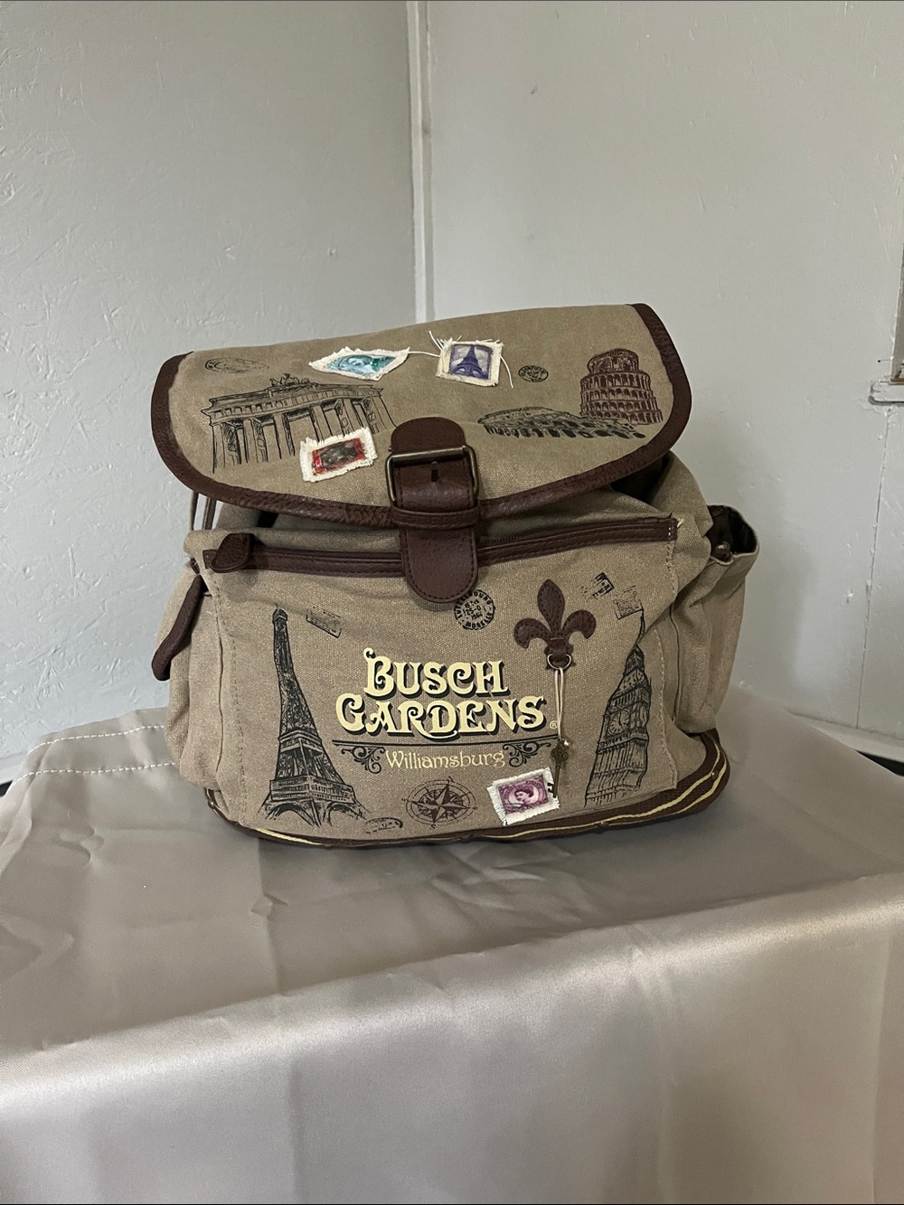 Busch Gardens Canvas Travel Backpack